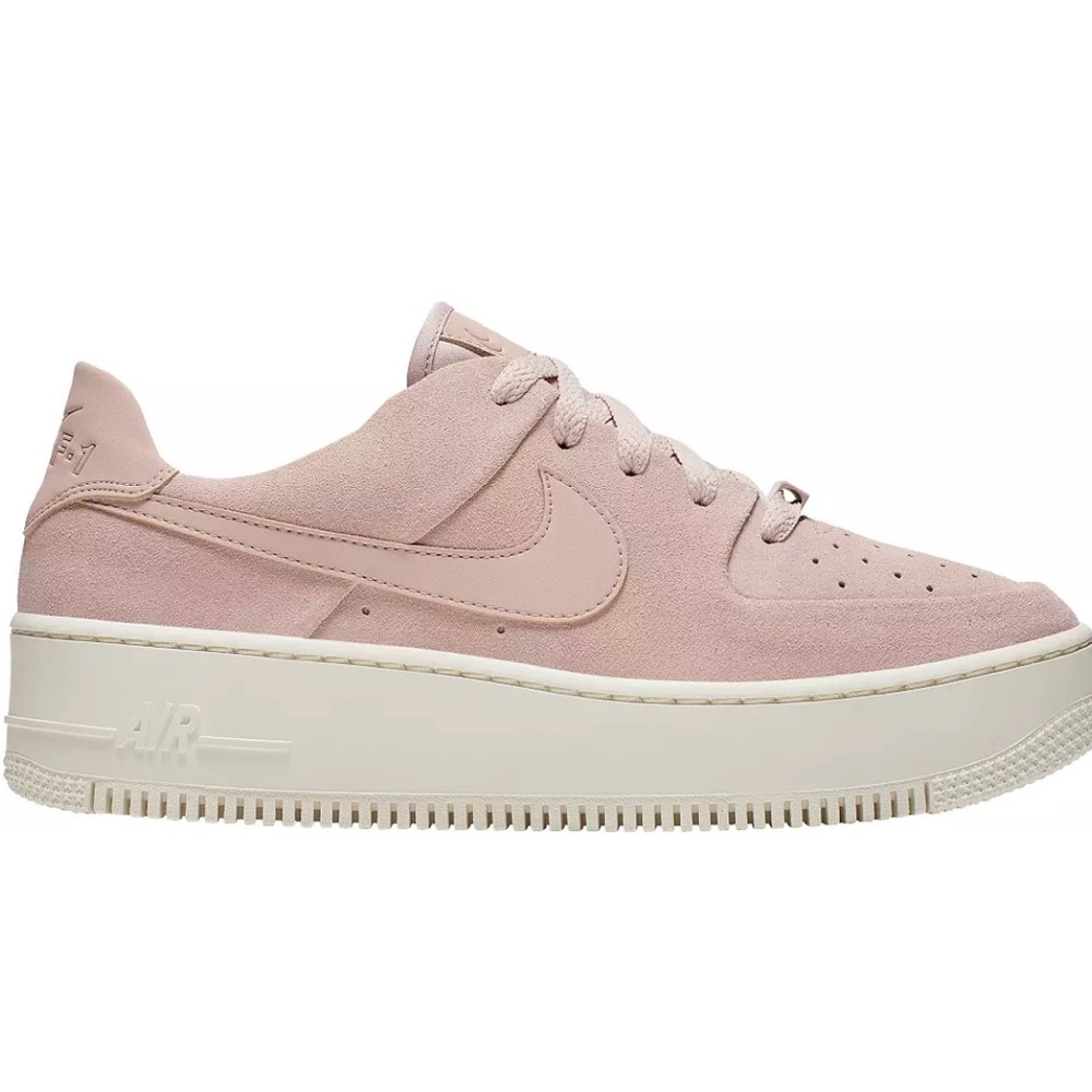 Nike Women's Pink Suede Sneakers